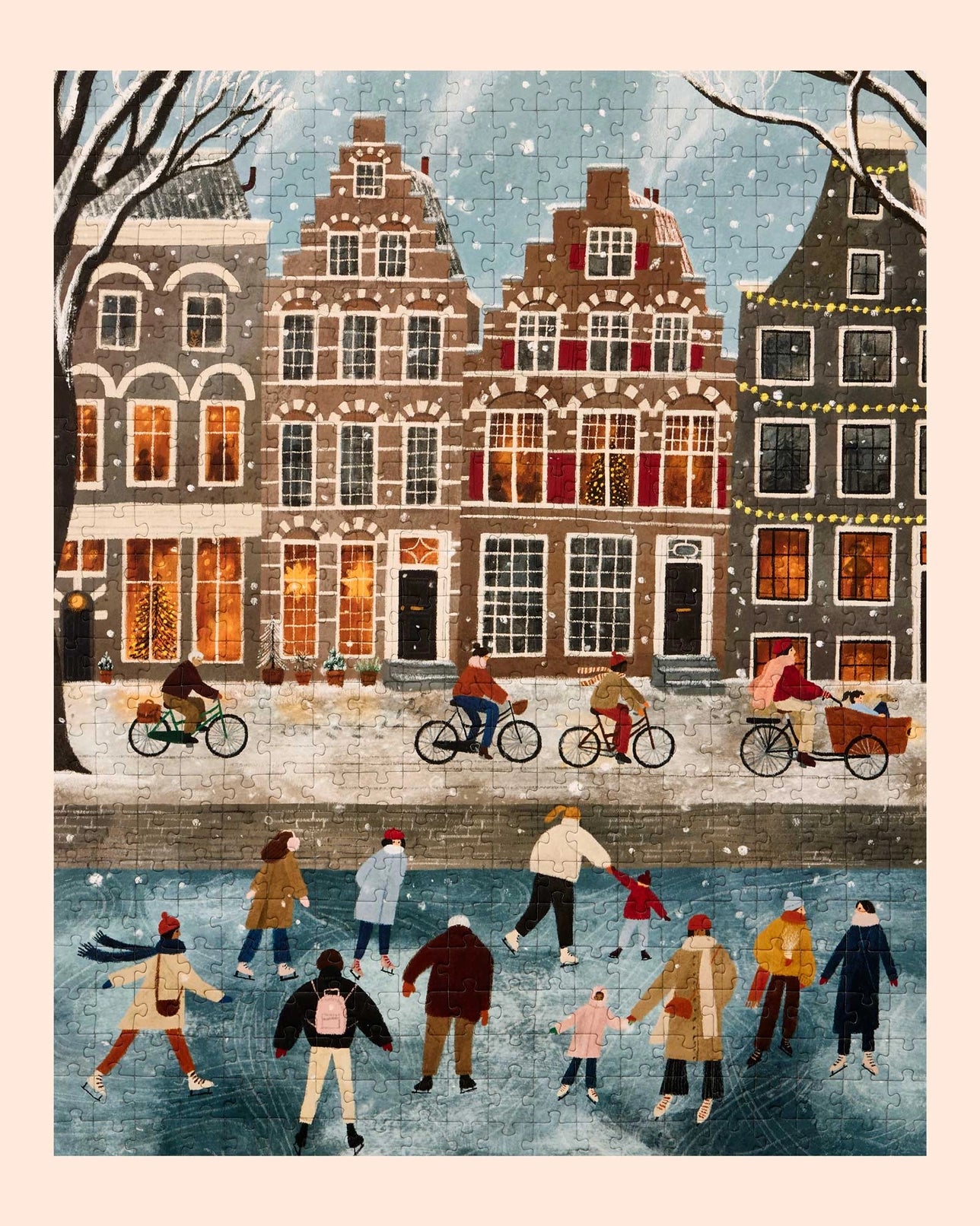 Snow Day in Amsterdam 500 Piece Puzzle