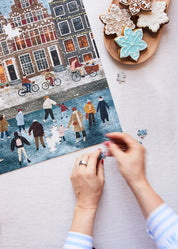 Snow Day in Amsterdam 500 Piece Puzzle