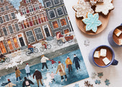 Snow Day in Amsterdam 500 Piece Puzzle