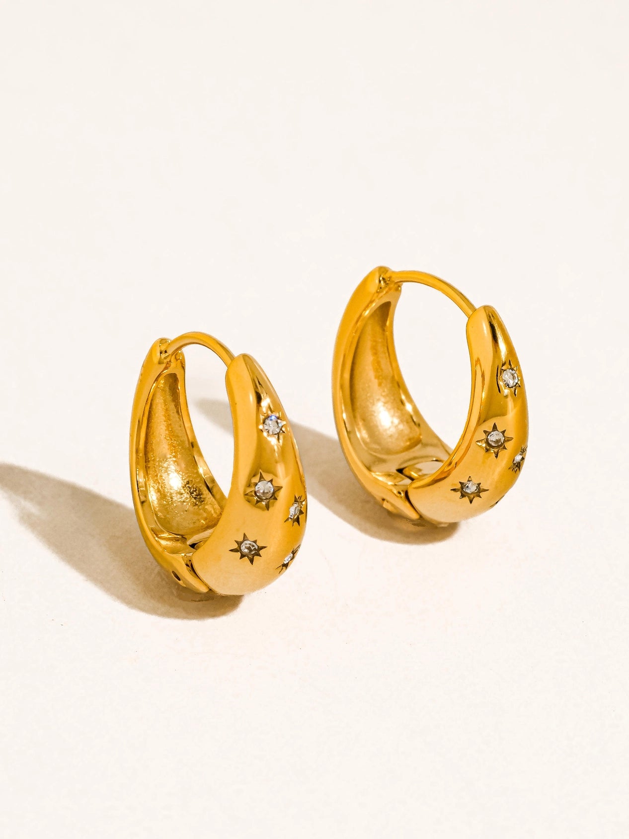 Solira Star Hoop Earrings
