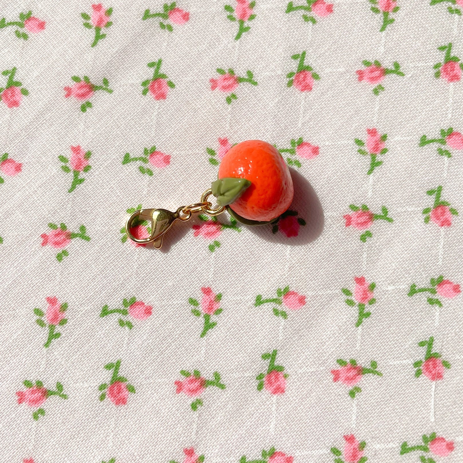 Tangerine Bag Charm