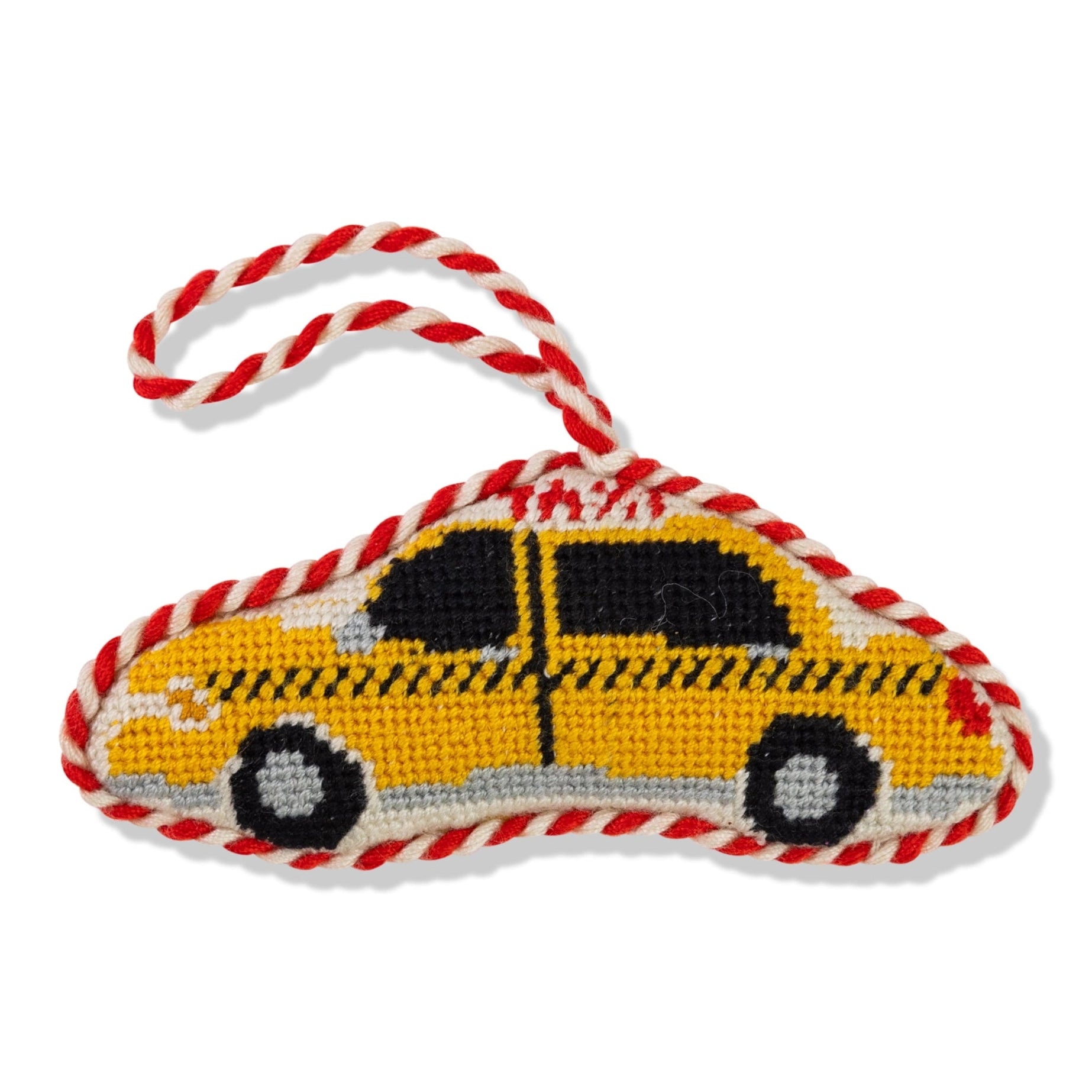 Taxi Cab Needlepoint Ornament