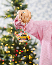 Taxi Cab Needlepoint Ornament