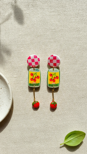 Tomato Can Dangle Earrings
