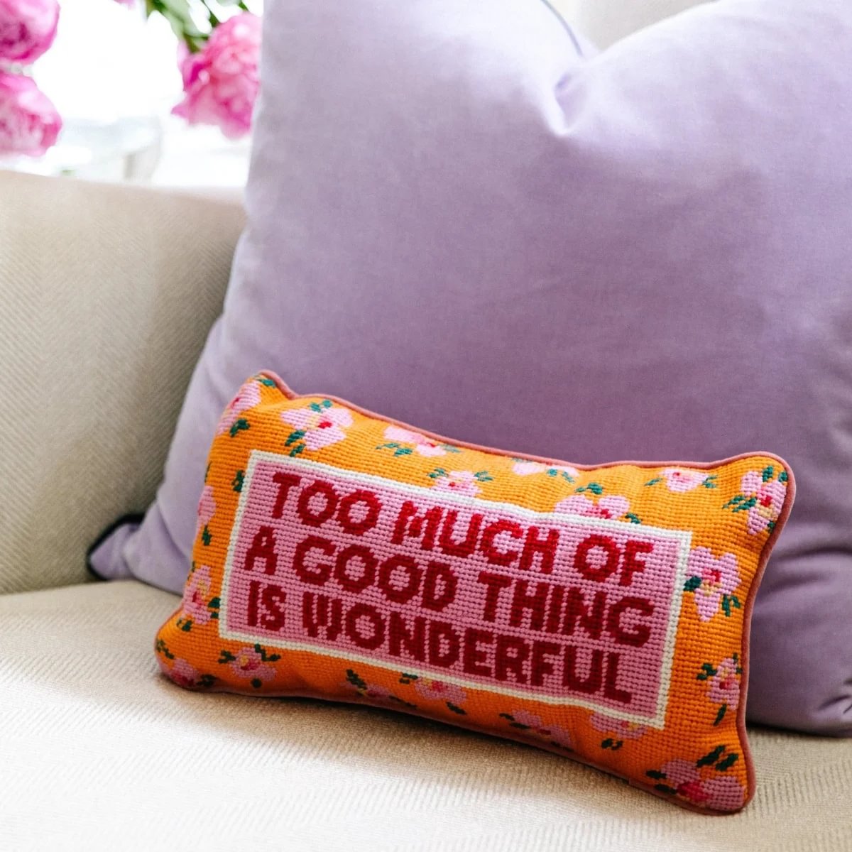 Furbish Studio Needlepoint Pillow - Thumbnail 5