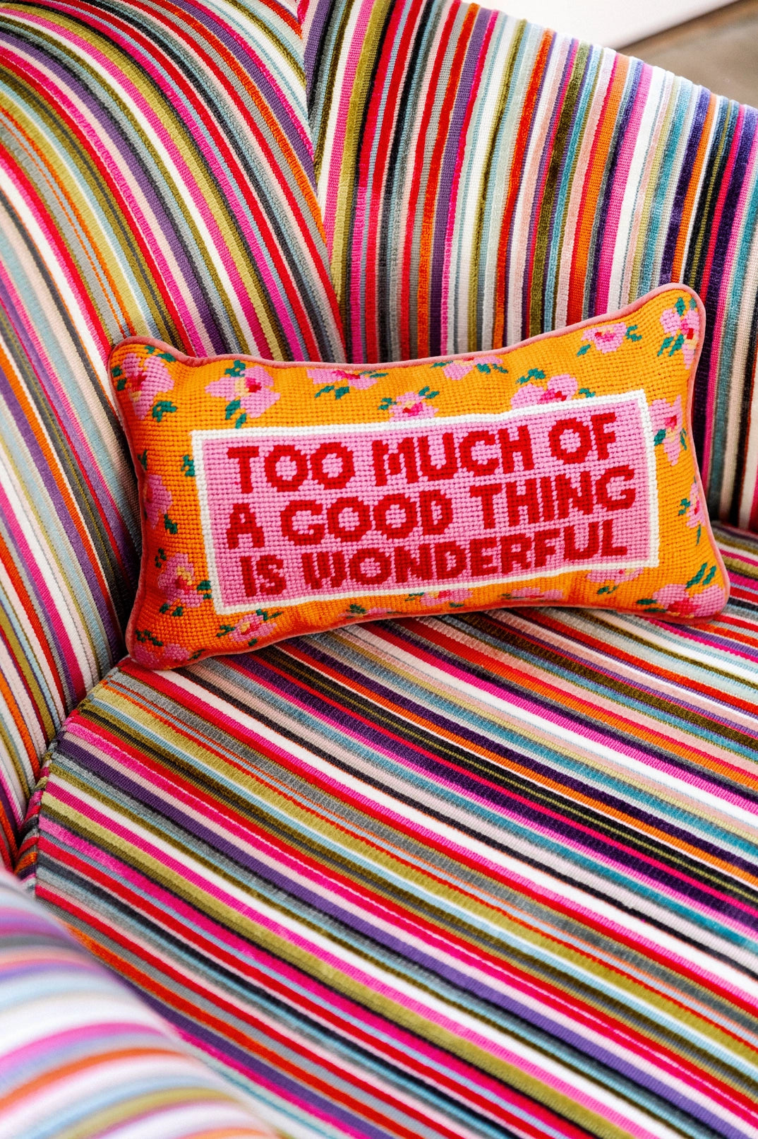 Furbish Studio Needlepoint Pillow