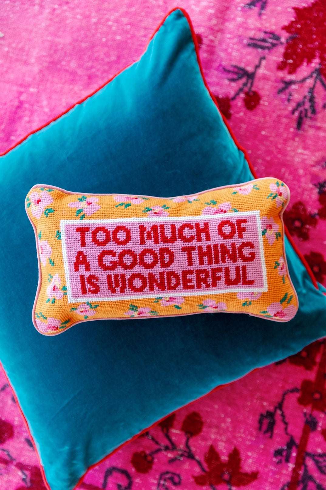 Furbish Studio Needlepoint Pillow - Thumbnail 4