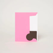 Two Tone Heart Letterpress Greeting Card