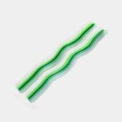 Vibrant Taper Wiggle Candles (set of 2)