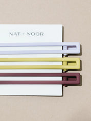 Yarrow Alligator Hair Clips (Desert Sky)